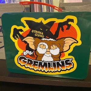 Gremlins Stripe & Gizmo Metal Green Lunch Box Brand New Holiday Collectors 80s